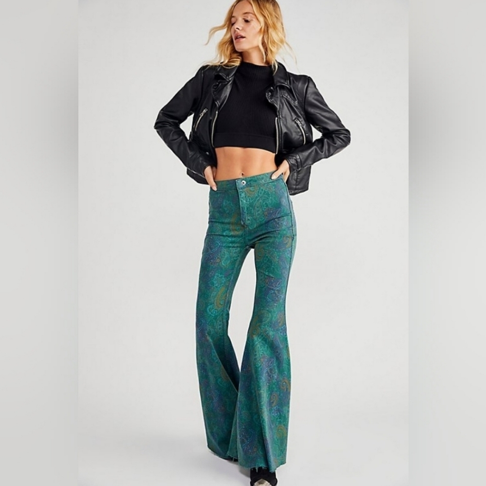 New Free People We the Free Throw It Back Reversible Jeans